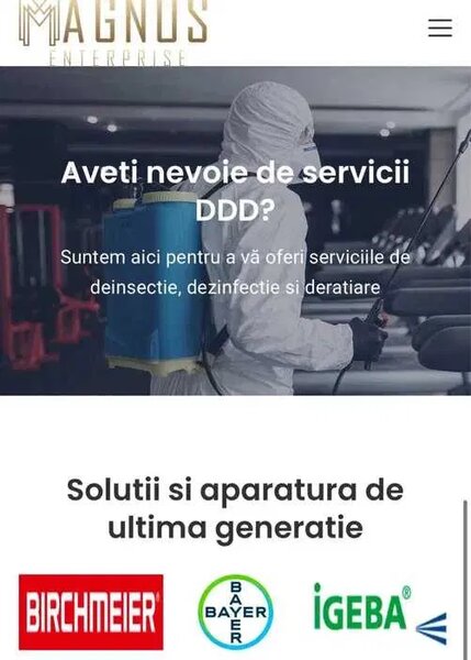 Magnus Enterprise - Servicii profesionale dezinsectie, dezinfectare si deratizare